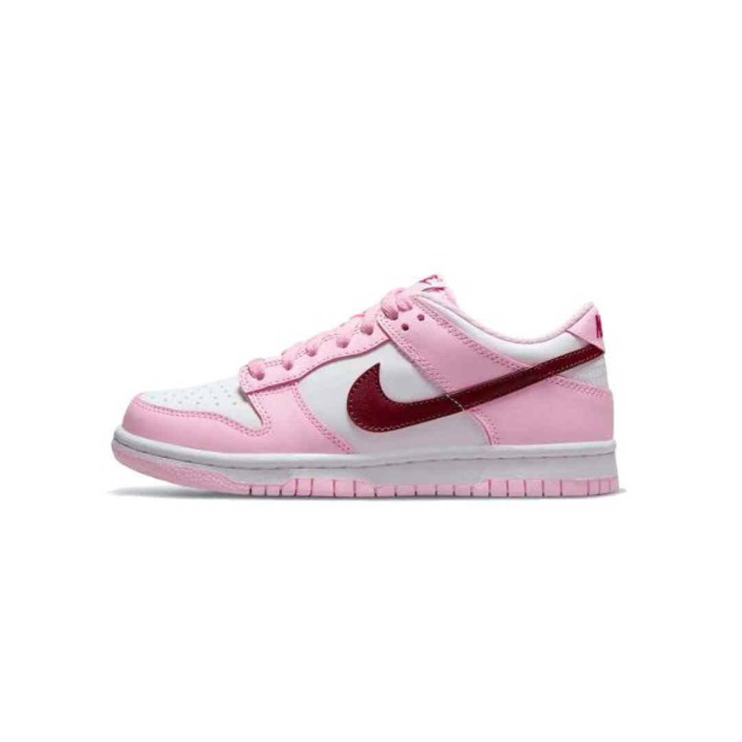 Nike Dunk Low Pink Foam Red White (GS) by Nike Dunk