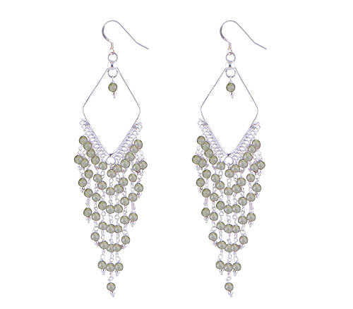 925 Sterling Silver Peridot Earrings - R1500471-12