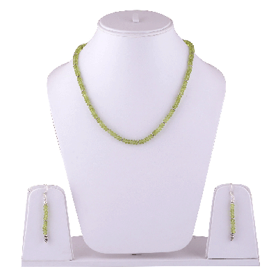 925 Sterling Silver Peridot Jewellery Set - R5000051-15