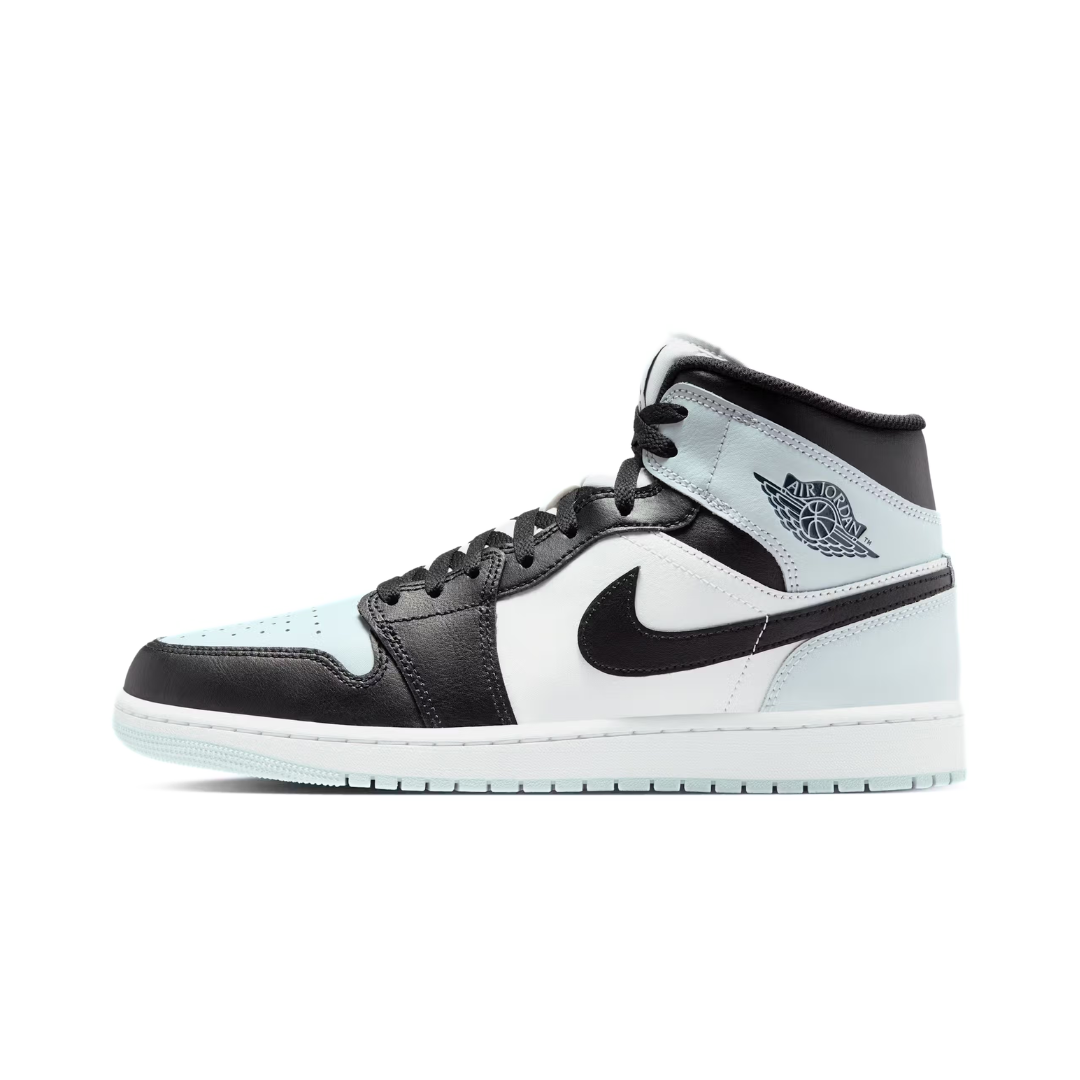 Jordan 1 Mid Black Aura Squadron Blue by Nike Air Jordan