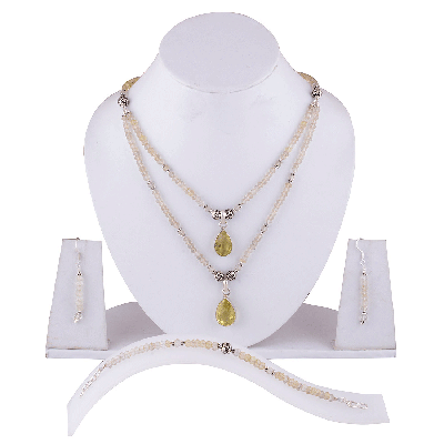 925 Sterling Silver Lemon Topaz Jewellery Set - R5000098-30