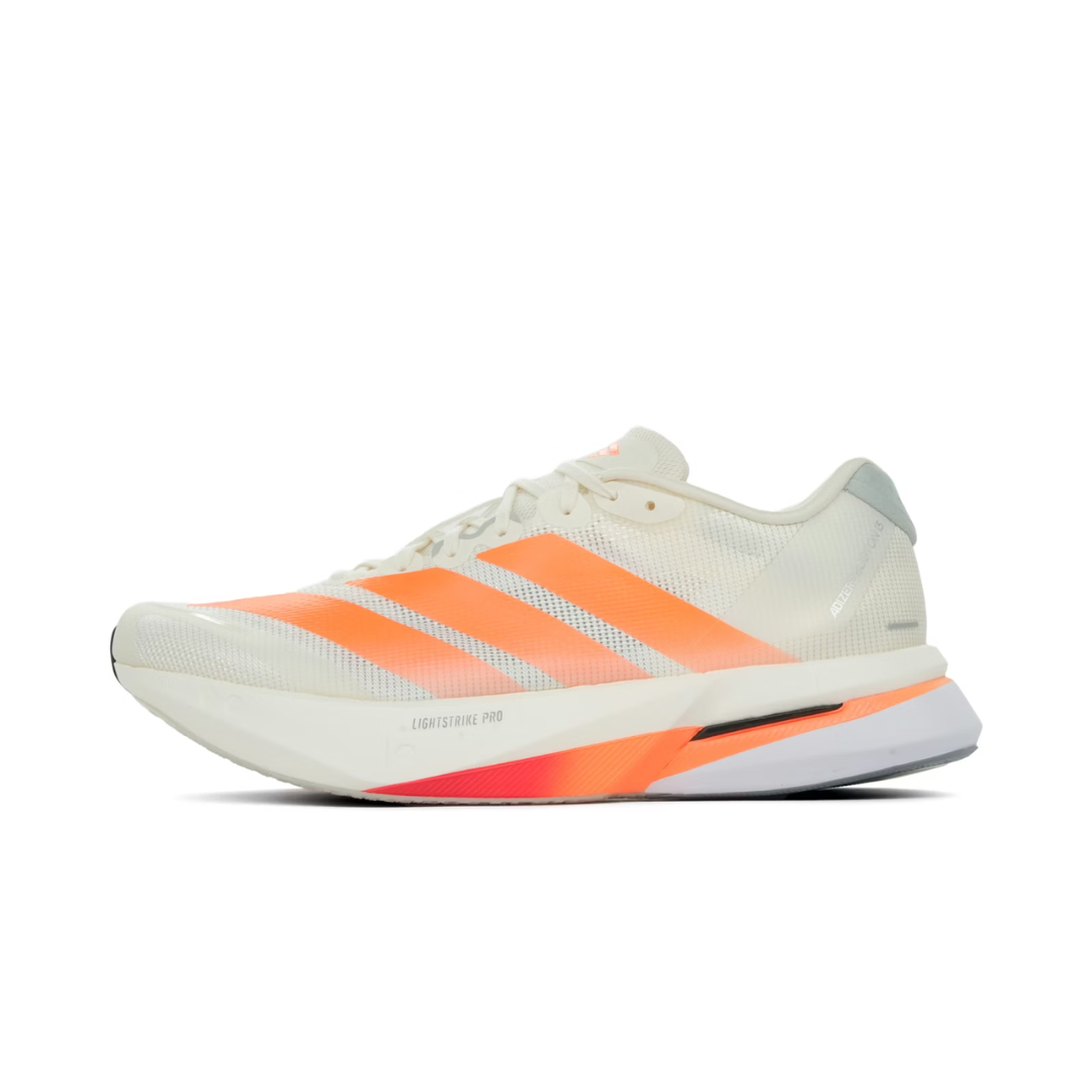 adidas Adizero Boston 13 Off White Lucid Orange Grey by ADIDAS RUNNING
