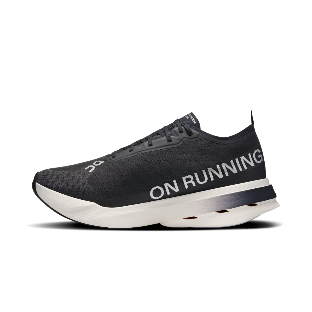 On Running Cloudboom Strike Black White by ON