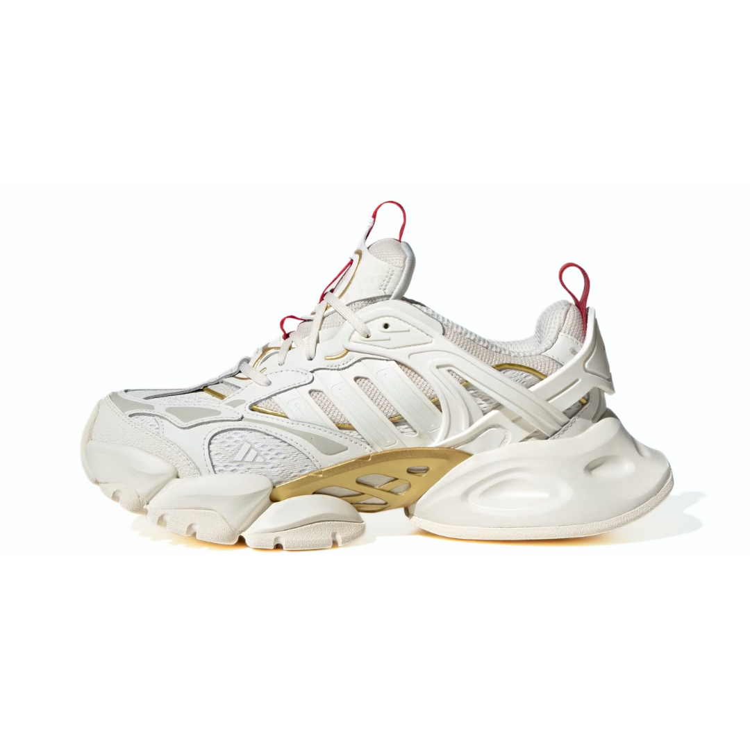 adidas XLG Runner Deluxe Off White Gold Metallic Red by ADIDAS