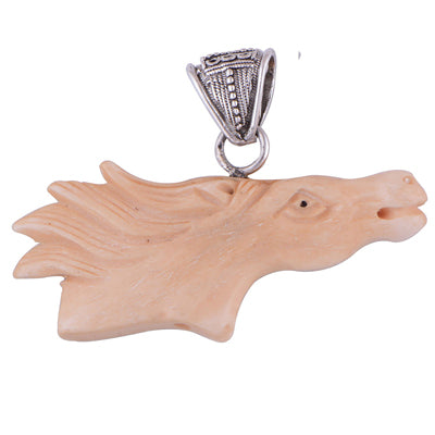 Bone Face 925 Sterling Silver Pendant - R100542-5