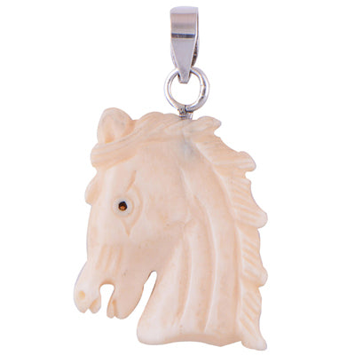 Bone Face 925 Sterling Silver Pendant - R100550-8