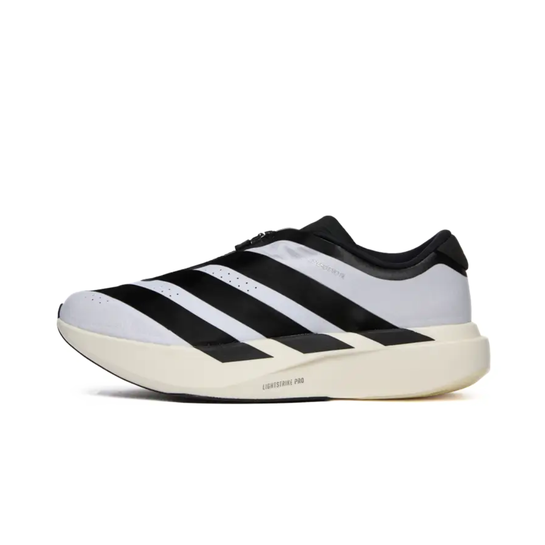 adidas Adizero Evo SL Zip White Black by ADIDAS RUNNING