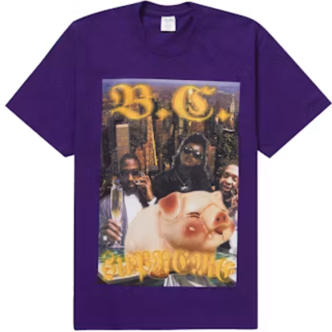 SUPREME BERNADETTE CORPORATION MONEY TEE PURPLE by SUPREME