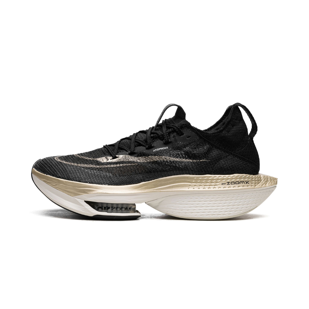 Nike Air Zoom Alphafly Next% 2 Black Metallic Gold Grain by NIKE RUNNING