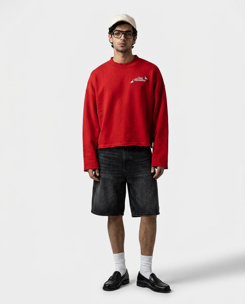 YOUniverse sweatshirt - Scarlet red by RECNSTRCT