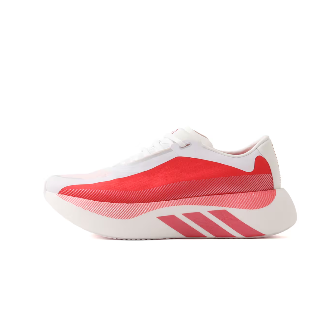 adidas Hyper Boost Edge White Pure Ruby by ADIDAS RUNNING