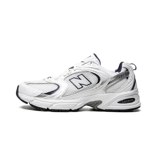 New Balance 530 White Silver Navy by New Balance