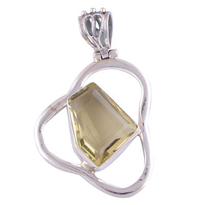 Lemon Topaz 925 Sterling Silver Pendant - R300372-11
