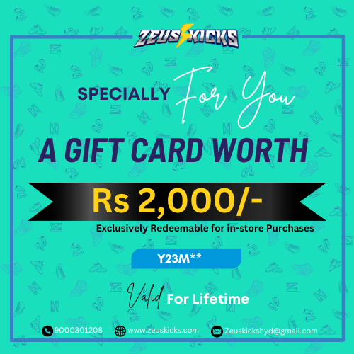 Zeus Kicks Gift Card