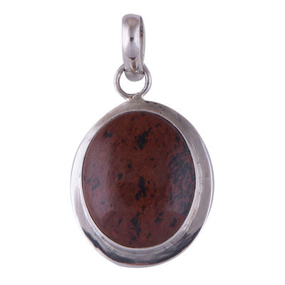Mahogany Obsidian 925 Sterling Silver Pendant - R100152-23