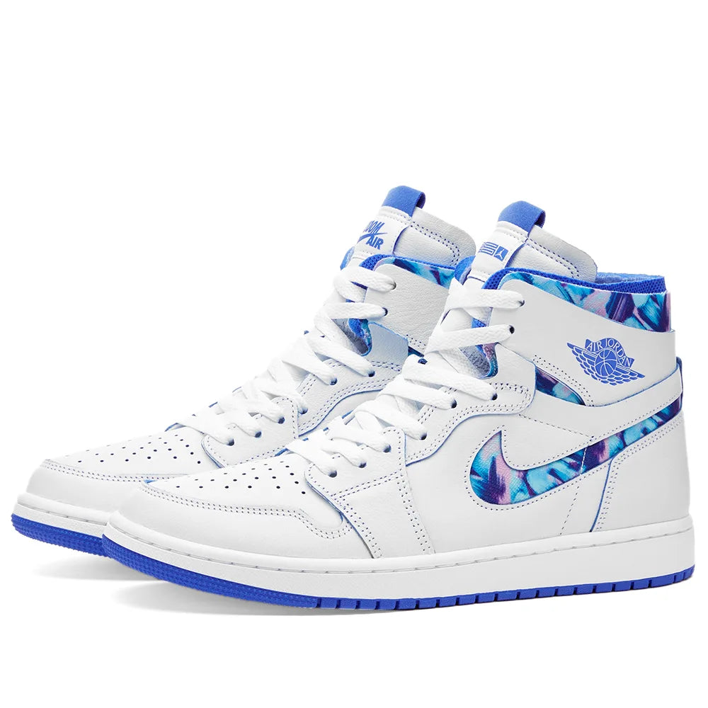 Air Jordan 1 Zoom Air Cmft Gc White Hyper Royal Black