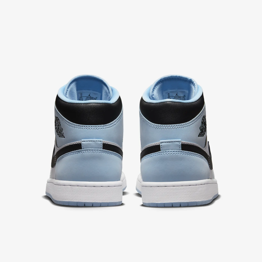 Air Jordan 1 Mid Se White / Ice Blue-Black