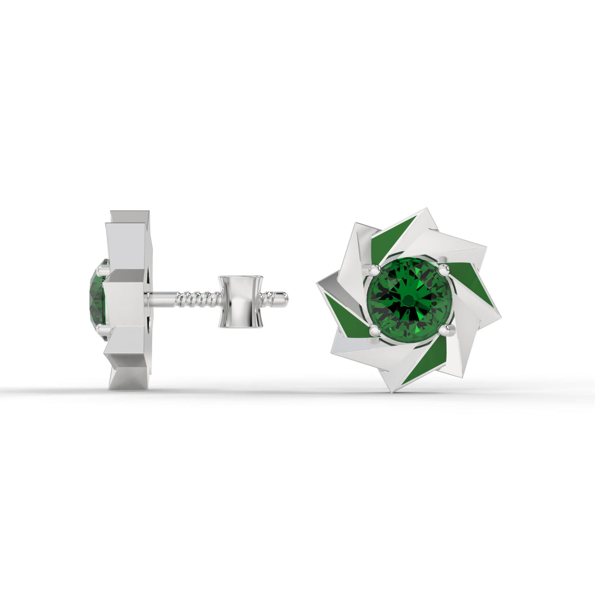 NOVA STUDS (Green) by The Noble Sculptor