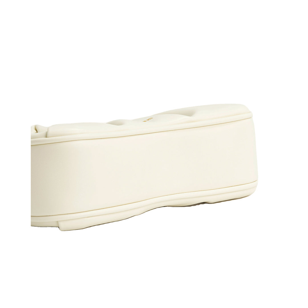 JW PEI Gabbi Ruched Hobo Handbag - White by JW PEI