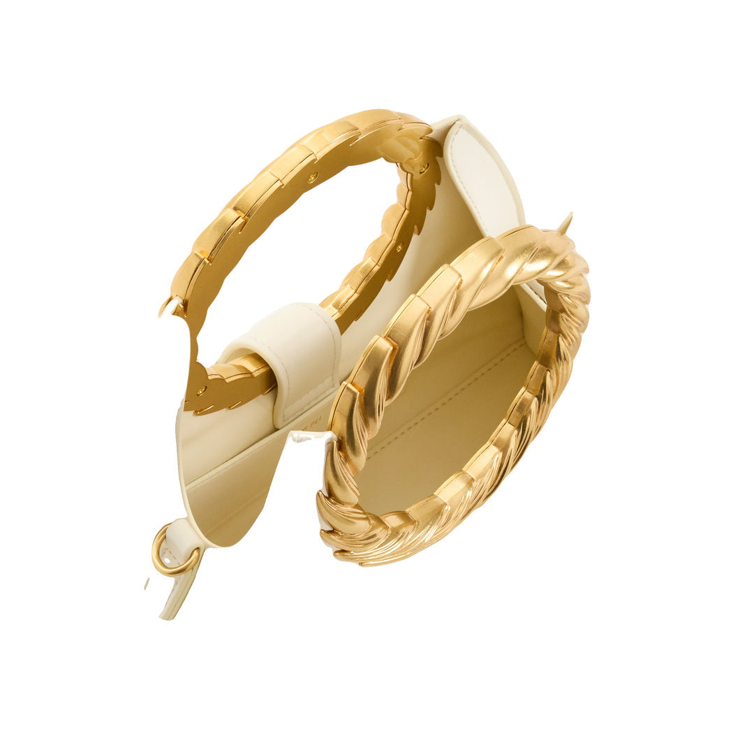 JW PEI Amiya Leaf Handle Sculpture Bag - White by JW PEI