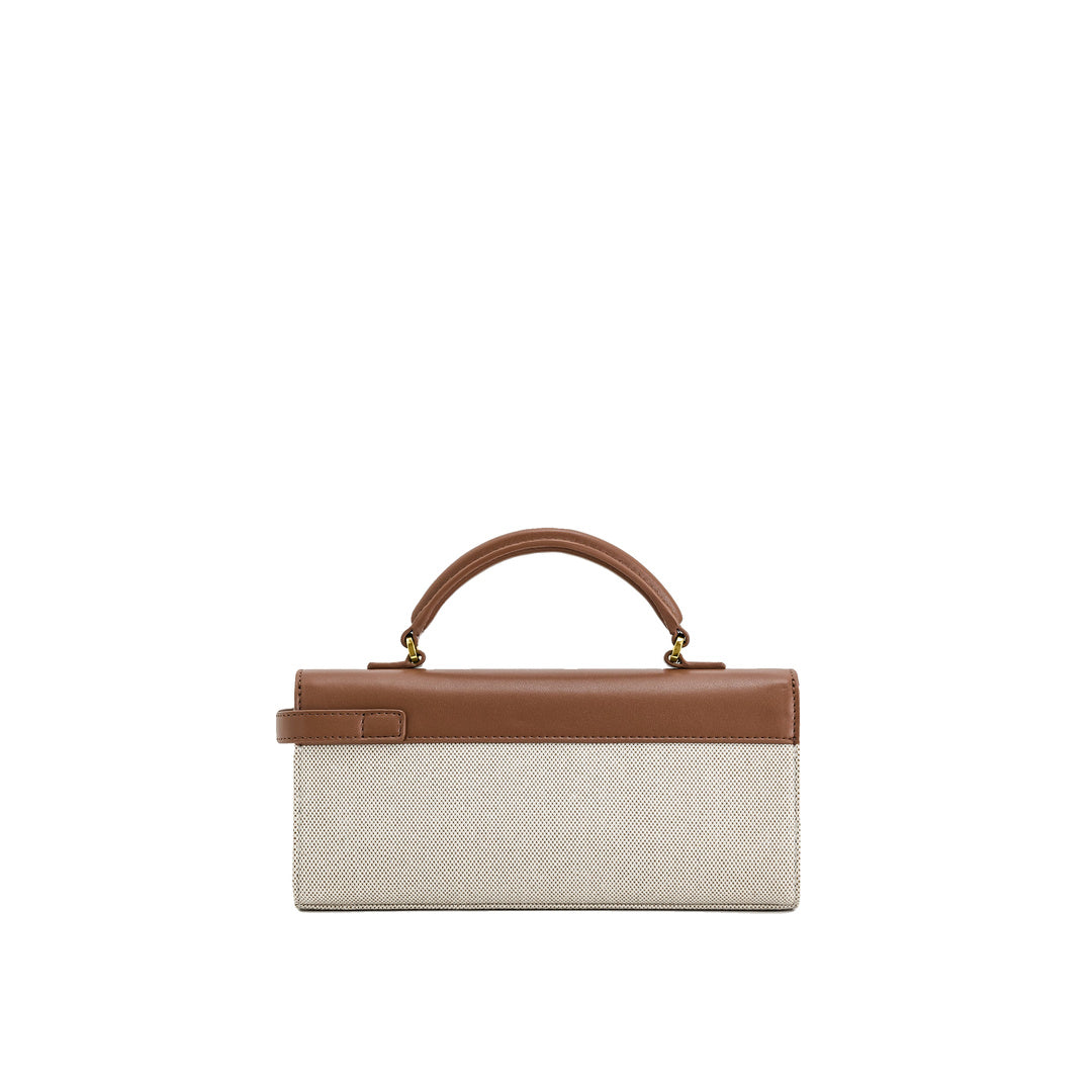 JW PEI Keyla Top Handbag - Brown Canvas by JW PEI