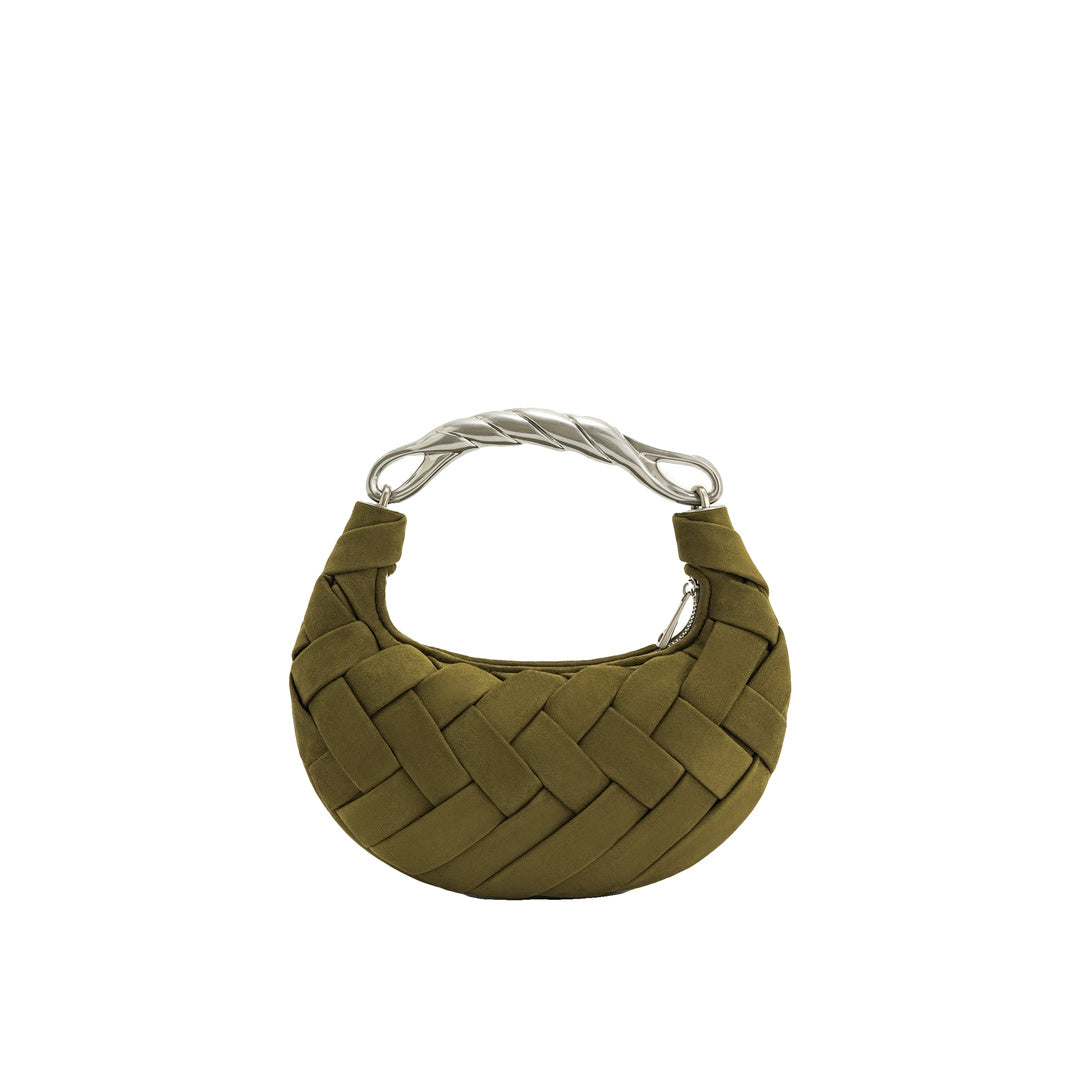 JW PEI Orla Weave Handbag - Dark Olive by JW PEI