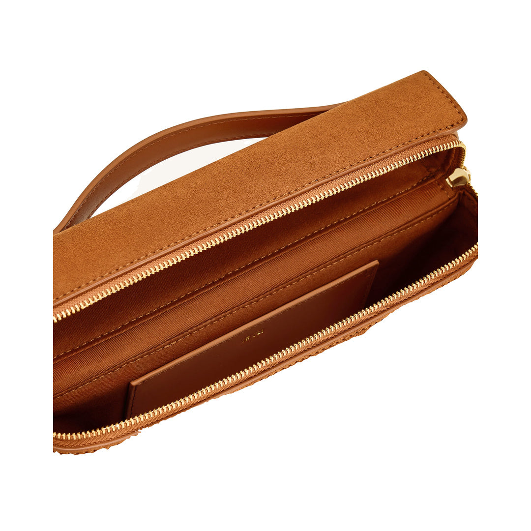JW PEI Thea Faux Suede Top Handle Bag - Camel by JW PEI