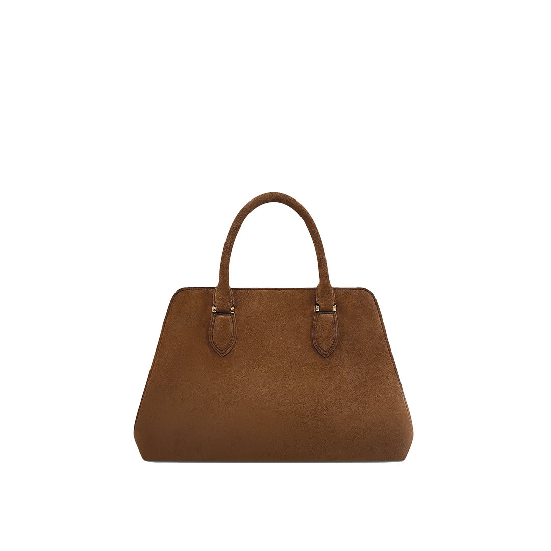 JW PEI Lara Faux Suede Tote Bag - Brown by JW PEI