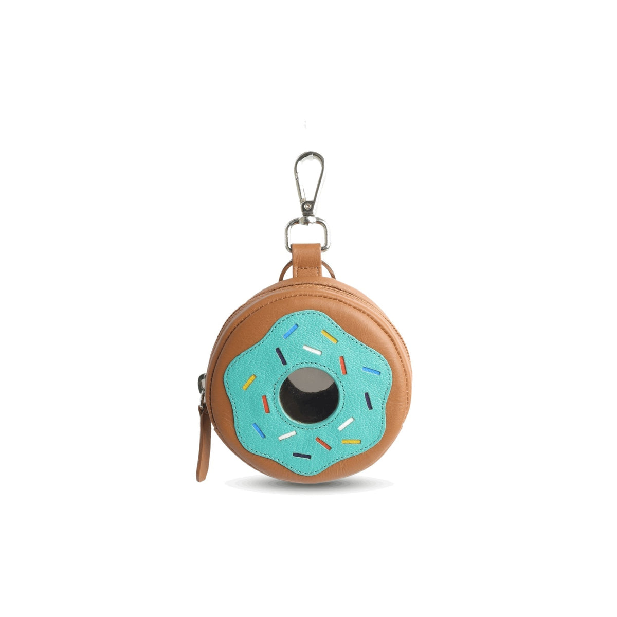 Donut Zipper Key Pouch by leather charms