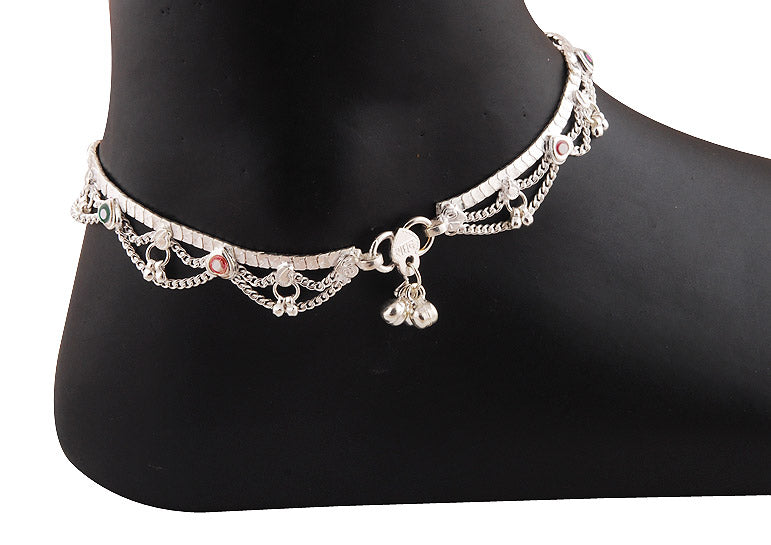 925 STERLING SILVER PLAIN ANKLET - R7600017-10