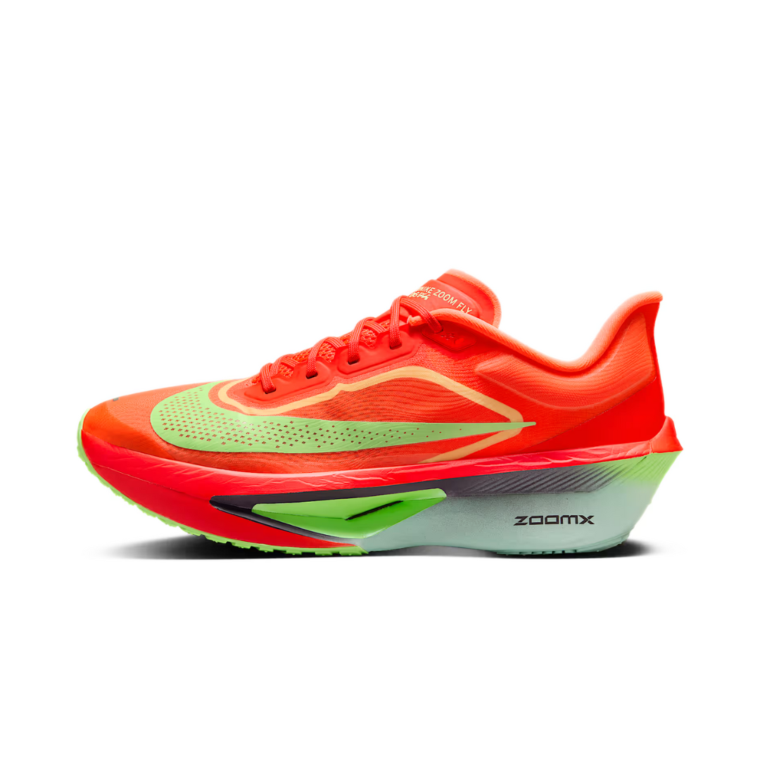 Nike Zoom Fly 6 Bright Crimson Lime Blast Mint Foam Cave Purple by NIKE RUNNING