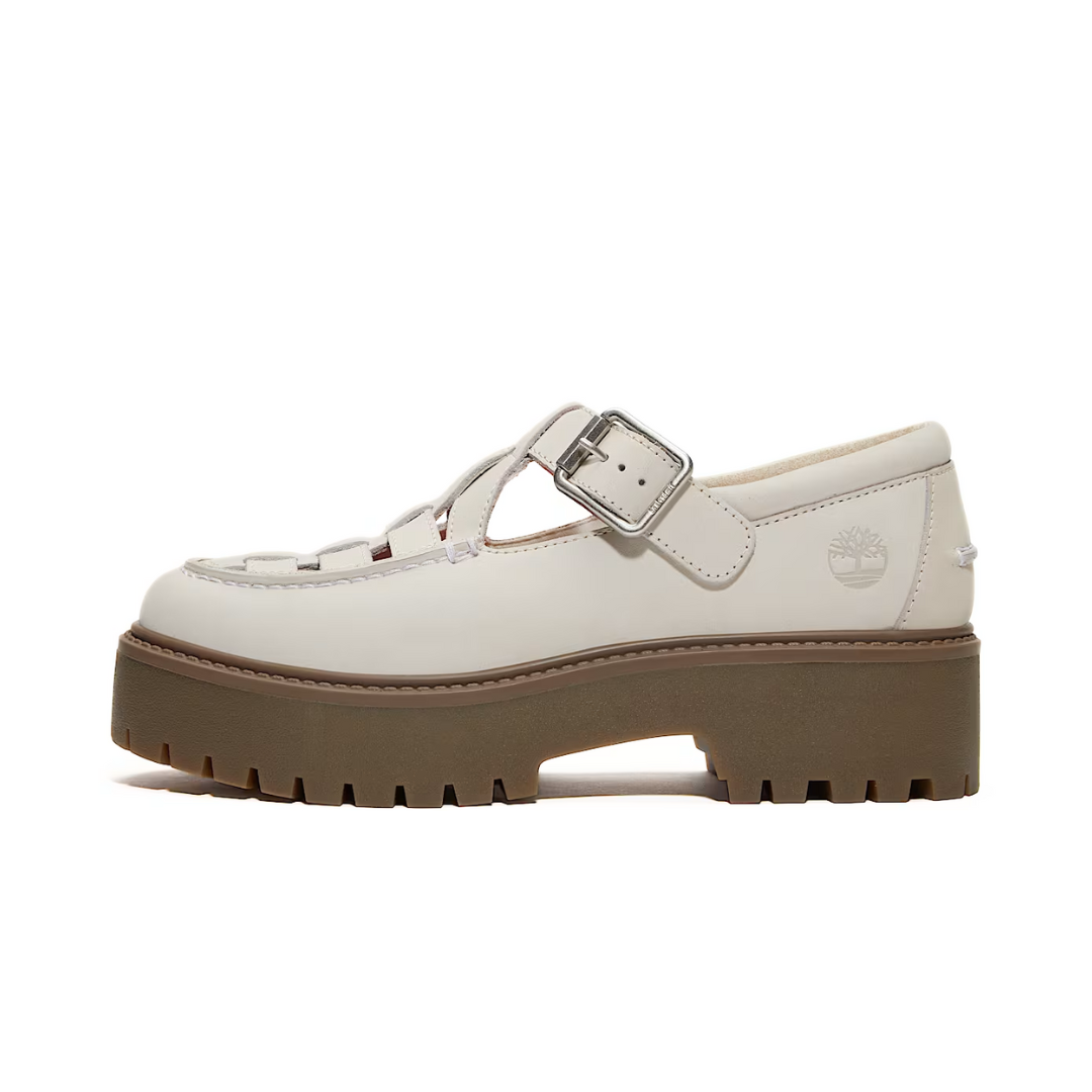 Timberland Stone Street Platform Buckle Natural Nubuck (W) by TIMBERLAND