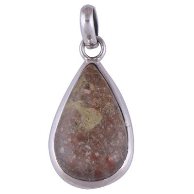 Leopard Skin Jasper 925 Sterling Silver Pendant - R100156-29