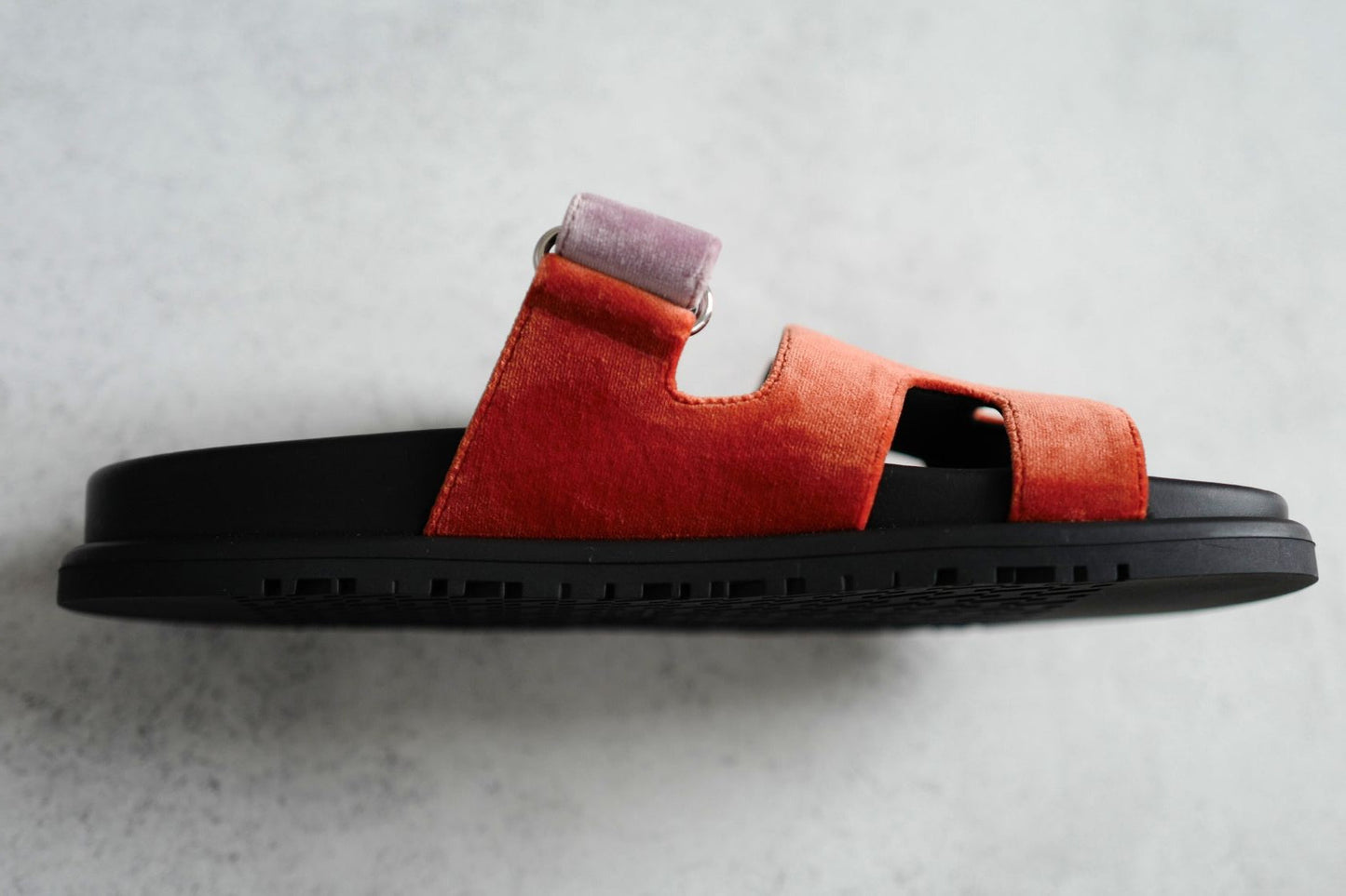 Hermès Chypre Sandals – Orange Canyon & Bruyère Suede Goatskin Edition