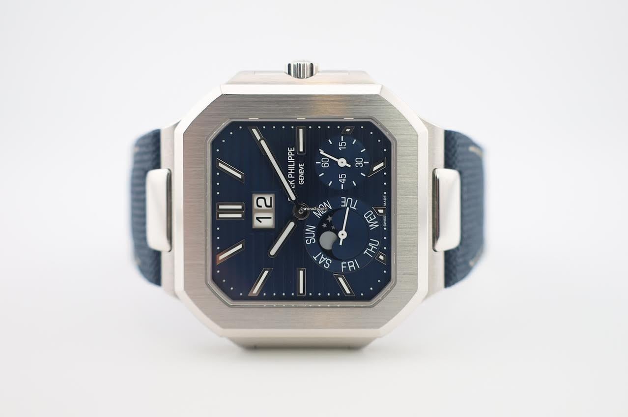 Men’s Patek Philippe Cubitus 5822 Platinum Blue Dial Automatic Watch