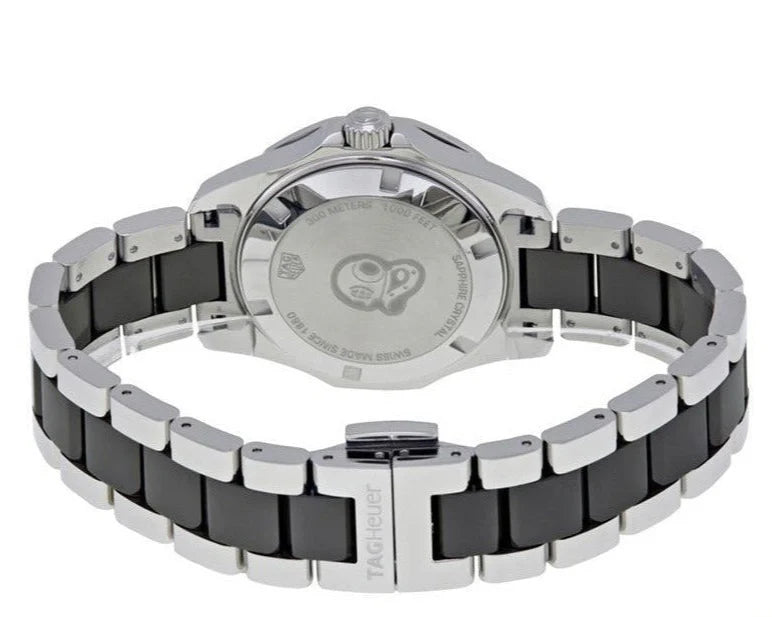 TAG Heuer Aquaracer Quartz Black Dial Two-Tone Diamonds
