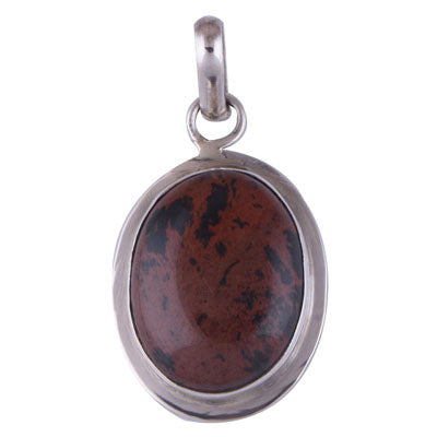 Mahogany Obsidian 925 Sterling Silver Pendant - R100152-39
