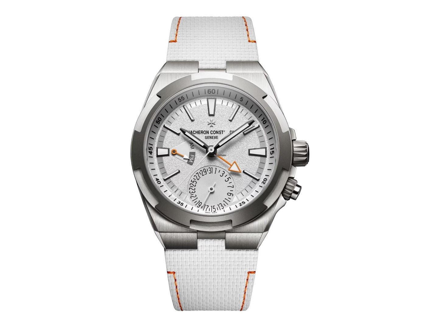 Men’s Vacheron Constantin Overseas Dual Time 7930V White Dial Steel Watch 2026