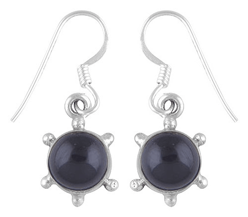 925 Sterling Silver Black Onyx Earrings - R1500232-27