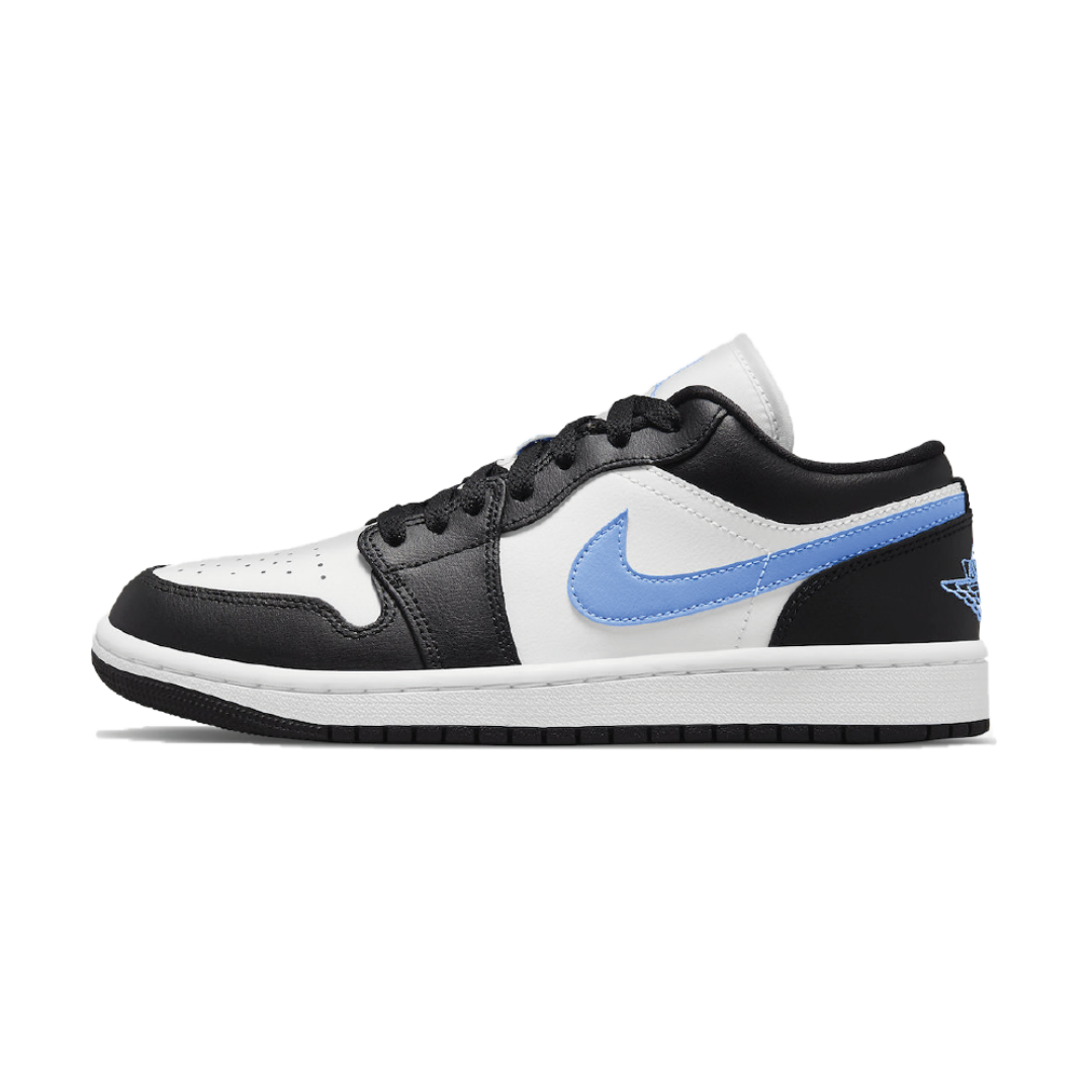Jordan 1 Low Black University Blue White (W) by Nike Air Jordan