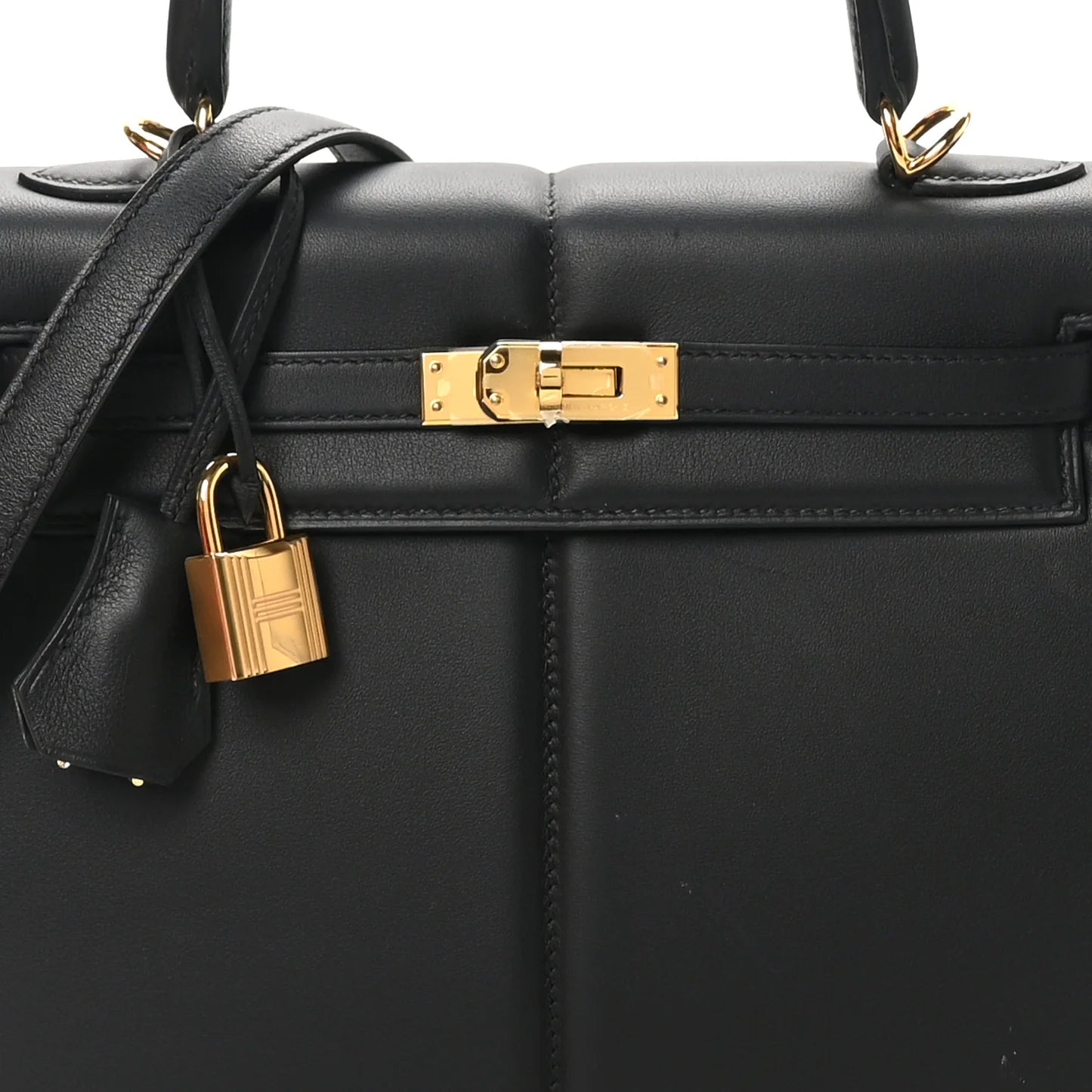 Hermès Kelly Padded Sellier 25 – Swift Leather in Black with Gold Hardware