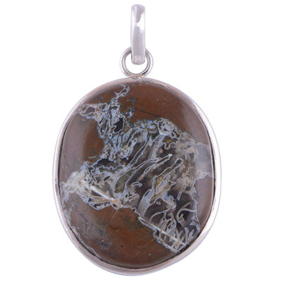 Crazy Lace Agate 925 Sterling Silver Pendant - R100323-68