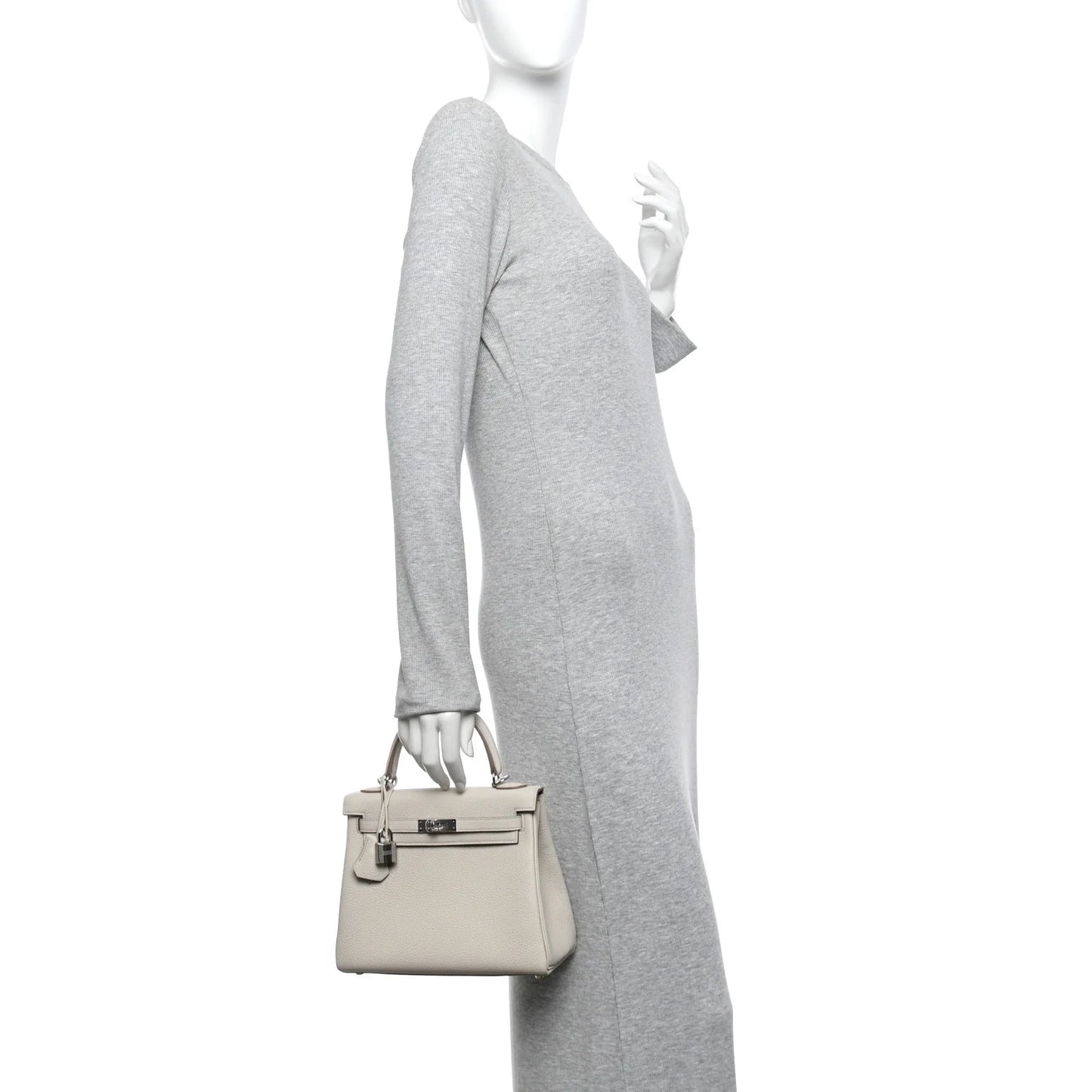 Hermès Kelly 25 Retourne – Beton & Gris Asphalte Togo Leather with Palladium Hardware (2025) - Zeuskicks