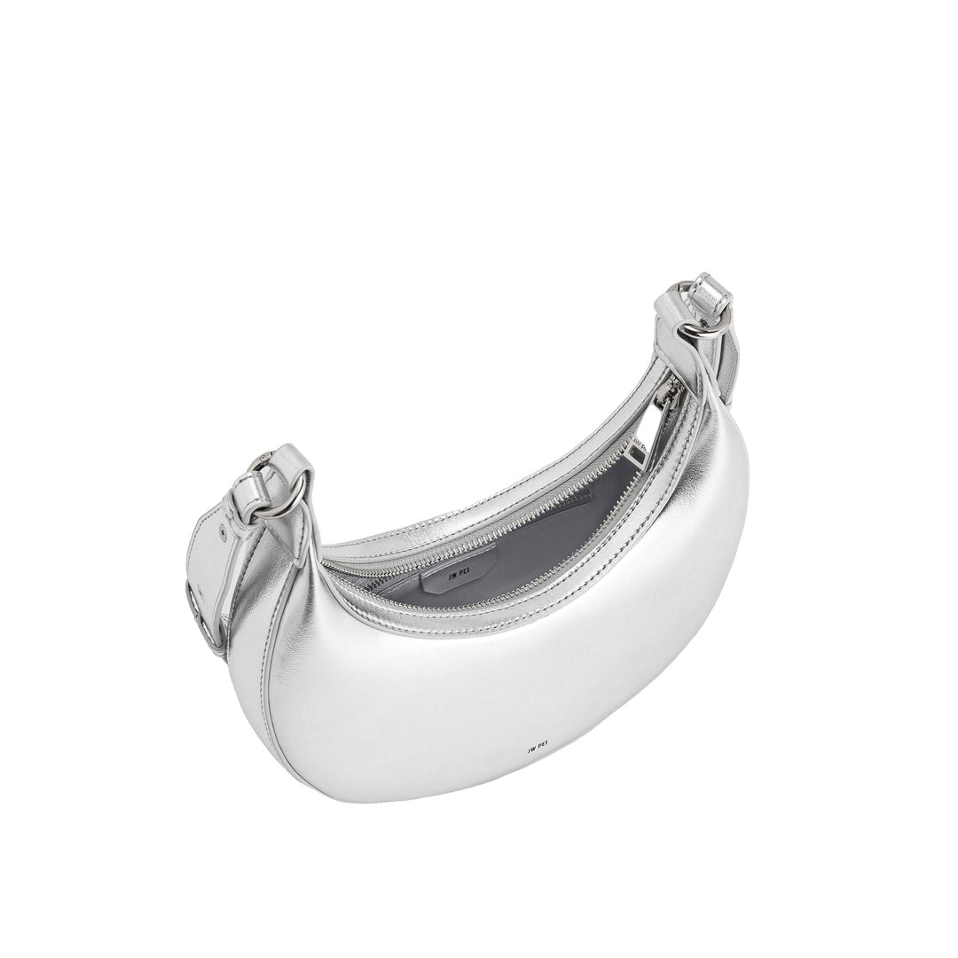 JW PEI Carly Medium Shoulder Bag - Silver by JW PEI