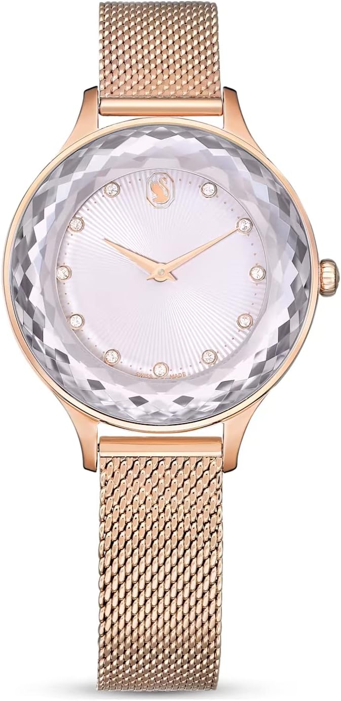 Swarovski Octea Nova watch, Swiss Made, Metal bracelet, Rose gold tone, Crystals — product photo (5650011)