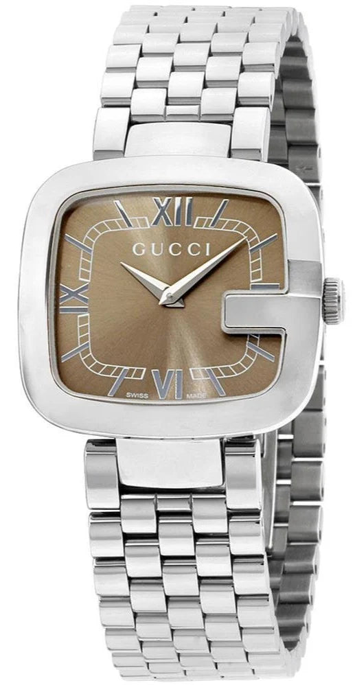 Women’s Gucci YA125413 Brown Dial Stainless Steel Quartz Watch