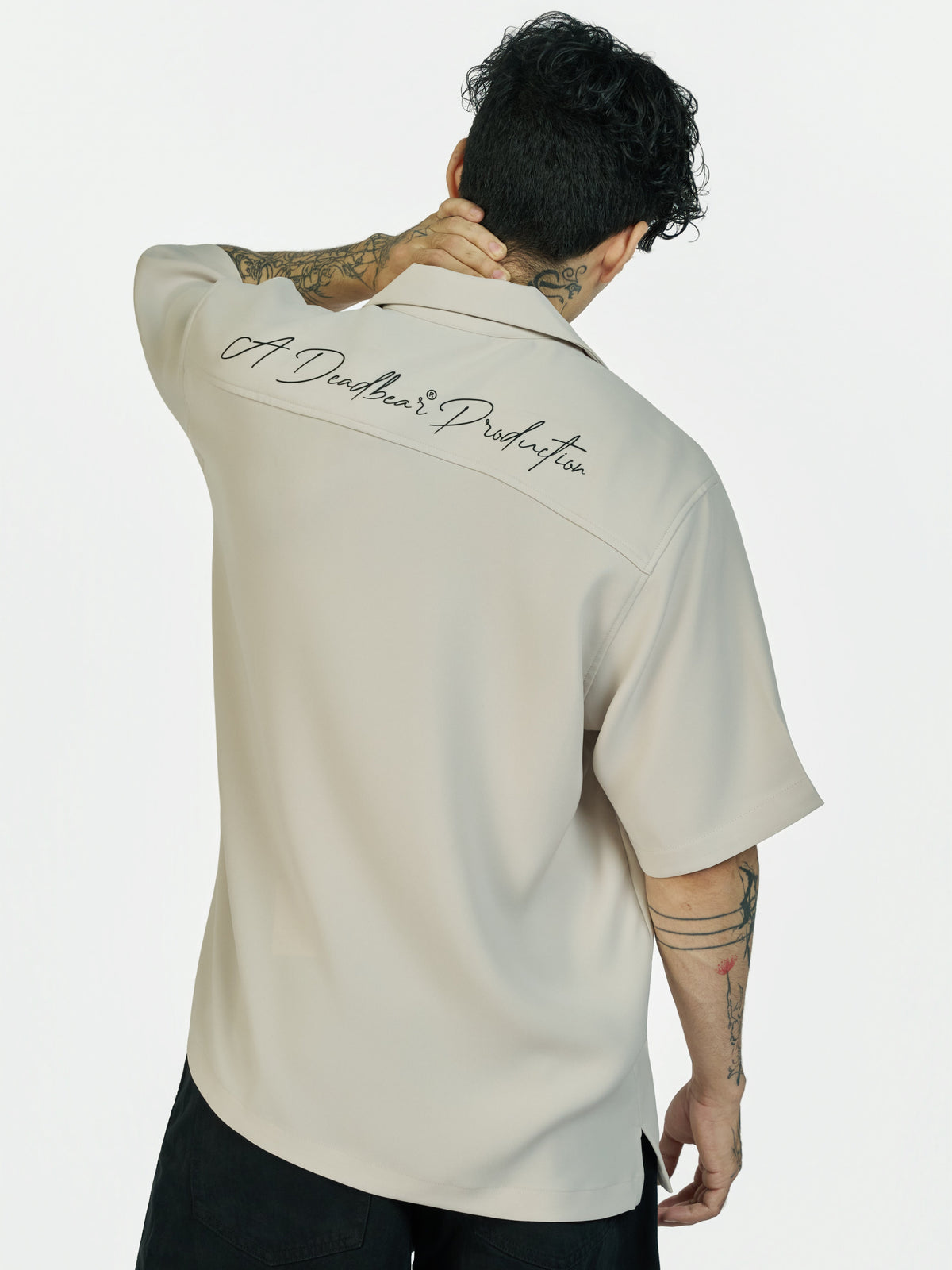 Bowling Shirt Stone Grey by DEADBEAR