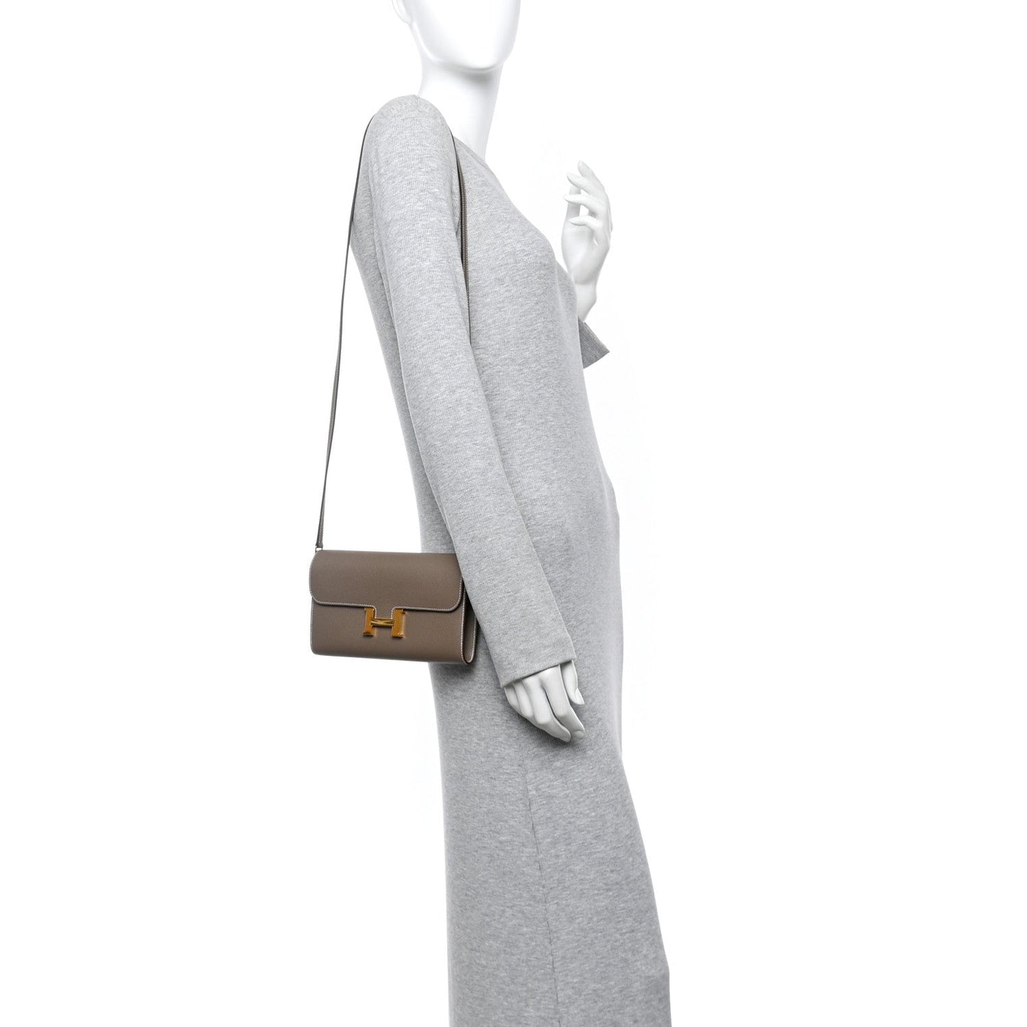 Hermès Epsom Constance Long To Go Wallet – Etoupe