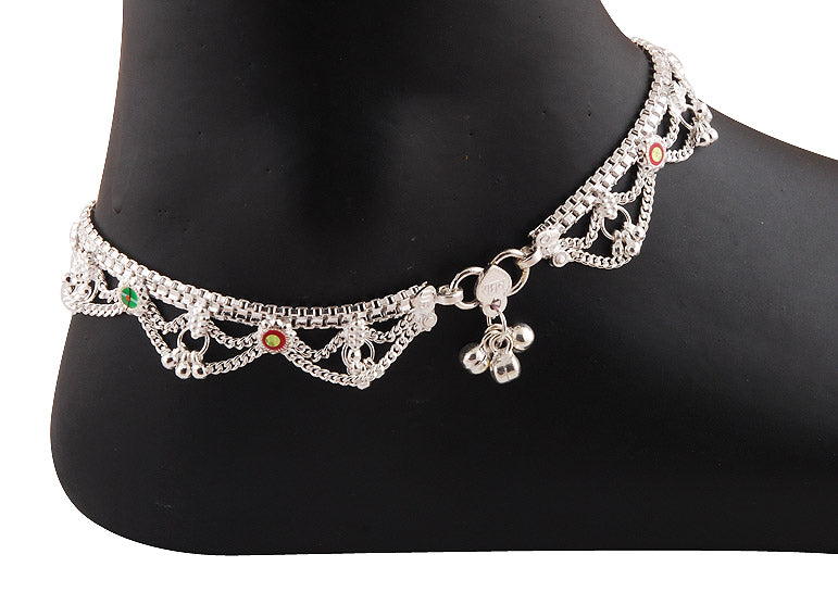 925 STERLING SILVER PLAIN ANKLET - R7600021-6