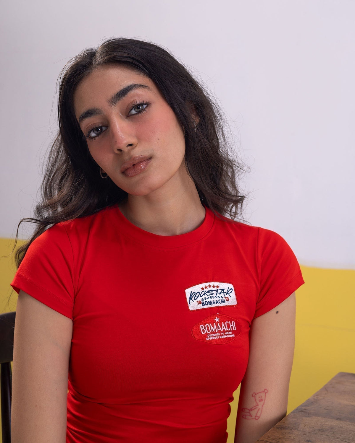 Certified Legend Red Crop Top by BOMAACHI